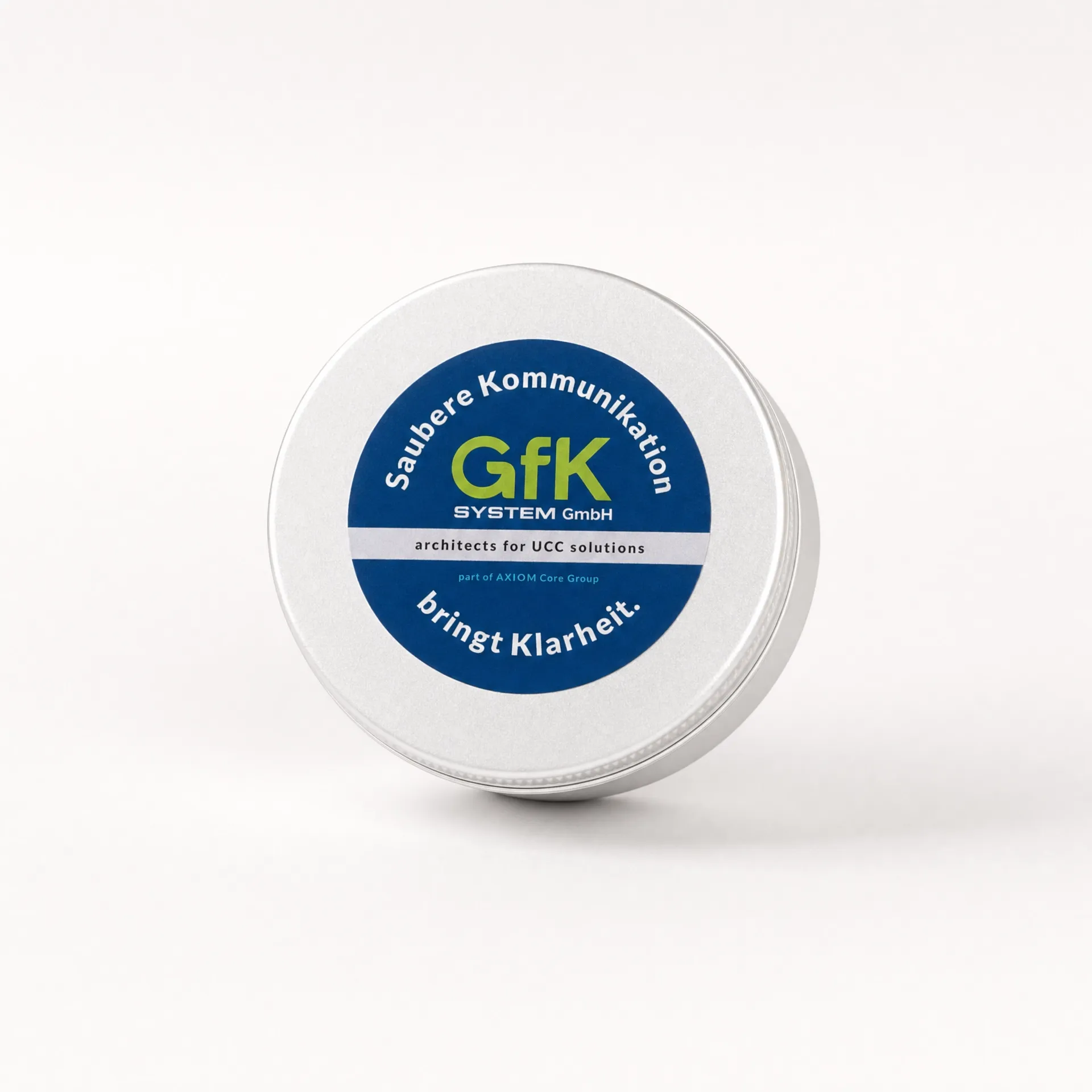 Reiseseifchen-Dose mit individuellem GfK-System-Branding